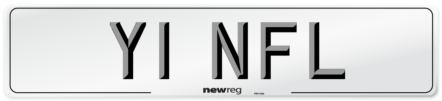 Y1 NFL Number Plate from New Reg